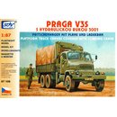 SDV 87108 Bausatz Praga V3S HR Pritschwagen mit Ladekran...