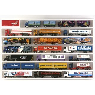 Herpa 029254 LKW Schaukasten (wei), Eurolnge (64,5cm x 45cm x 3,5cm)   Mastab 1:87