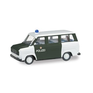 *Herpa 091794 Ford Transit Bus, Polizei Hamburg Mastab 1:87