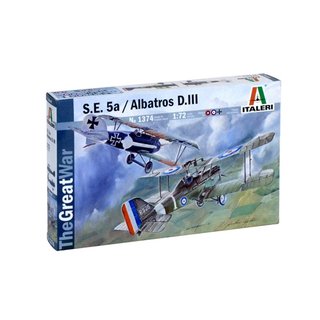 ITALERI 510001374 1:72 S.E.5a and Albatros D.III (WWI)