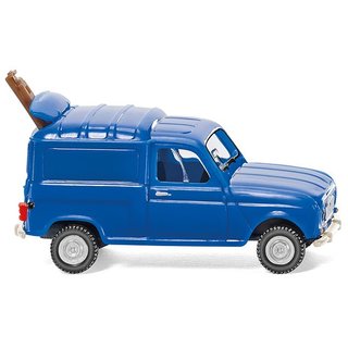Wiking 022502 Renault R4 Kastenwagen mit Leiter, blau  Mastab 1:87