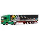 *Herpa 188876 MB Actros LH Gardinenplanen-Sattelzug...