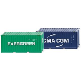 Wiking 001814 Zubehrpackung - 20 Container, Evergreen  Massstab 1:87