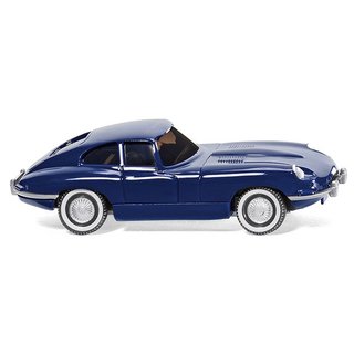 Wiking 080302 Jaguar E-Type Coup, dunkelblau  Mastab 1:87