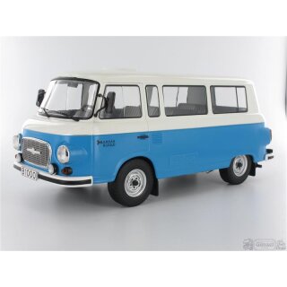 Model Car Group MCG18007 Barkas B 1000 Kleinbus, blau/weiss, ohne Vitrine, 1965  Maßstab 1:18