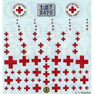 TL Decals 2470  DRK - Deutsches Rotes Kreuz  Mastab: 1:87