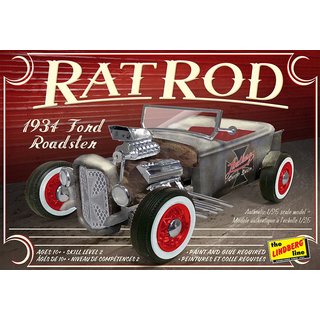 LINDBERG 570122 1/25 1934er Ford Roadster Rat Mastab: 1/25