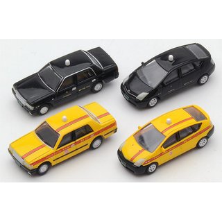 TOMYTEC 975551 Fahrzeuge, 4 Toyotas als Taxi