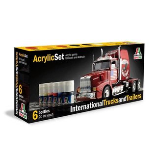 ITALERI 510000435 Acryl Set International Trucks &Trailers