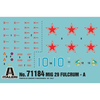 ITALERI 510071184 1:72 MIG-29A Fulcrum Model Set