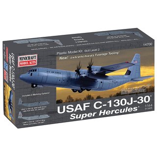 Minicraft 584700 1/144 Lockheed C-130J-30 SuperHerc USAF Mastab: 1/144
