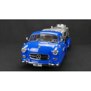 CMC M-163 Mercedes-Benz Renntransporter Das blaue Wunder + 300 SLR #701 Dirty Hero  Bundle Massstab 1:18