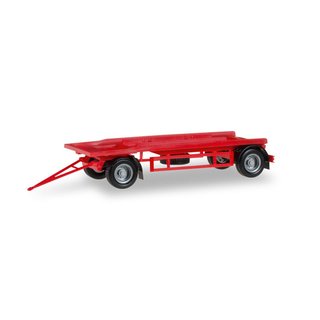 Herpa 076289-002 Anhnger Abrollmulde, rot, 2 achs  Mastab 1:87