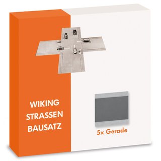 Wiking 119902 Strassen Bausatz - Gerade (5Stck) Mastab 1:87