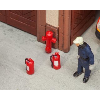 Faller 180950 6 Feuerlscher und 2 Hydrante