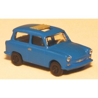 Hdl 222006-07 Trabant P50 Kombi,Schiebedach,dkl.blau Spur H0