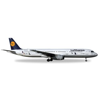 Herpa 530491 Airbus A321 Lufthansa, 25 Jahre  Kranichschutz  Mastab 1:500