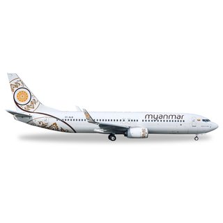 Herpa 530538 Boeing B737-800 Myanmar Nat. Airlines  Mastab 1:500