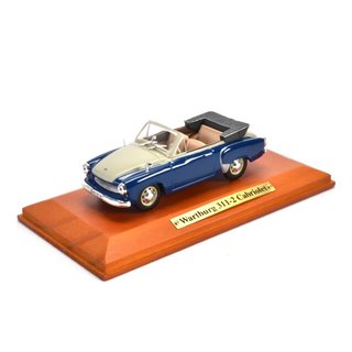 IXO IST004-AT Wartburg 311 Cabrio 1959, blau/beige Mastab 1:43