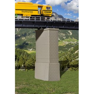 KIBRI 39725 H0 Riedberg-Viadukt gebogen eingleisig Massstab: H0