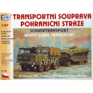 SDV 87168 Bausatz Tatra T-813 6x6, P-32, BVP-1 Schwertransport Mastab: 1:87