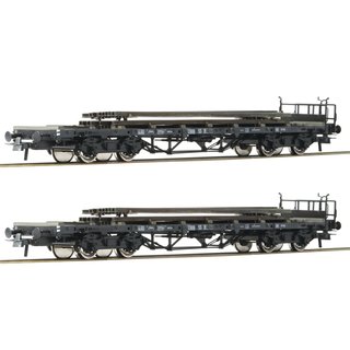 Roco 76195 Spur H0 Set Rungenwagen Schienenbeladen BB Ep. III DC