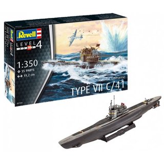 Revell 05154 German Submarine U-Boot Typ VII C/41  Mastab 1:350