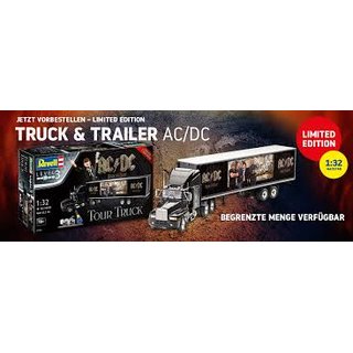 Revell 07453 Geschenkset AC/DC Tour Truck Automodell Bausatz 1:32