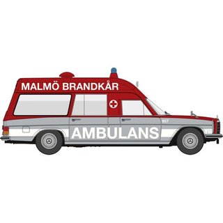 Brekina 13816 MB /8 KTW Ambulans, Malm Brandcar 907 Mastab: 1:87
