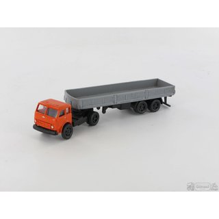 RK-Modelle TT0138-B-or MAZ 503 Pritschensattelzug, FH orange  Mastab: 1:120