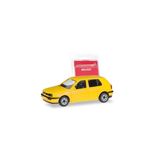 Herpa 012355-007 MiKi VW Golf III, gelb  Mastab: 1:87