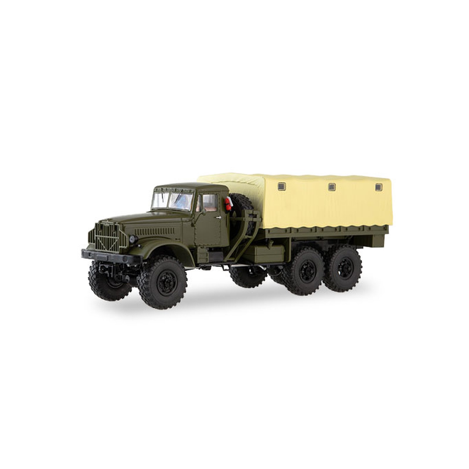 SSM 83SSM1321 KrAZ-214 Militär-LKW mit Plane Maßstab: 1:43