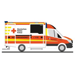 Rietze 72042 Wietmarscher Ambulanzf.Design-RTW, DRK Esslingen Mastab: 1:87
