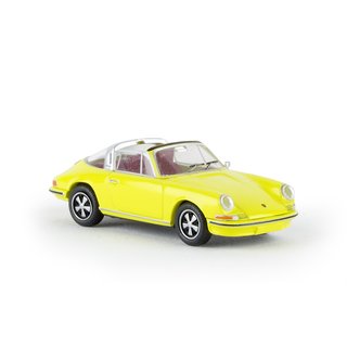 Brekina 16263 Porsche 911 targa offen, schwefelgelb Mastab: 1:87