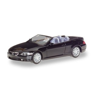 Herpa 023245-002 BMW 6er Cabrio, schwarz Mastab: 1:87