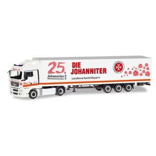 *Herpa 309851 MAN TGX XLX Koffer-Sattelzug Johanniter LV Bayern / Weihnachtstrucker Mastab: 1:87