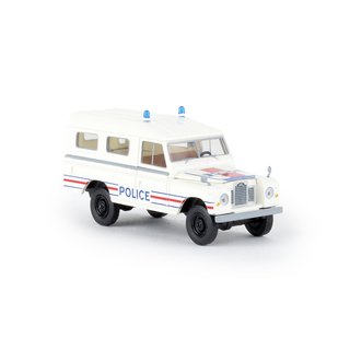 Brekina 13782 Land Rover 109 geschlossen, Police (F) Mastab: 1:87