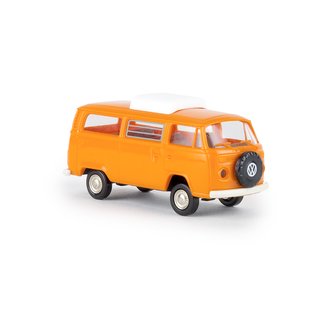 *Brekina 33138 VW Camper T2, orange mit Hubdach Mastab: 1:87