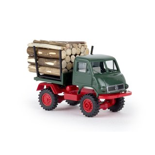 Brekina 39063 Unimog 402 mit Holzladung Mastab: 1:87