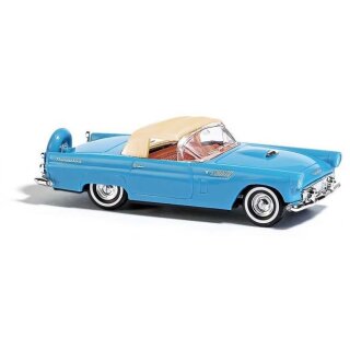 Busch 45239 Ford Thunderbird Cabrio 1956,  blau  Maßstab 1:87