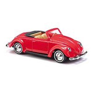 Busch 46723 VW Hebmller Cabrio offen,einfarbig, Rot  Mastab 1:87