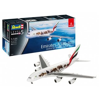 Revell 03882 Airbus A380-800 Emirates, Wild Life  Mastab 1:144