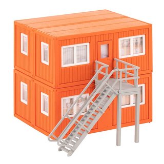 Faller 130135 4 Baucontainer, orange  Mastab H0
