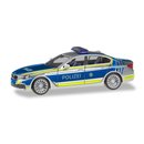 Herpa 094566 BMW 5er Limousine, Lotsenfahrzeug Polizei...