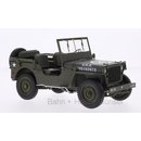 WELLY WEL18055C Jeep Willys, matt-oliv, U.S. Army, offen...