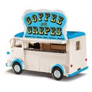 Busch 41926 Citroen H, Coffe and Crepes mit Girlanden...