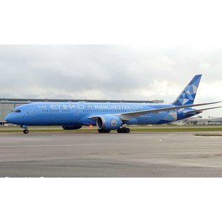 Herpa 534239 Boeing B787-9 Dreamliner, Etihad Airways Manchester City  Mastab 1:500