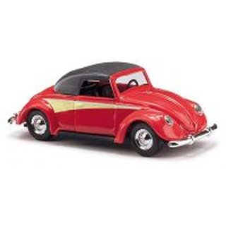 Busch 46716 VW Hebmller, Cabrio geschlossen, rot, 1949  Mastab 1:87