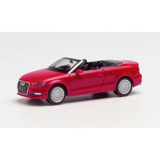 Herpa 038300-002 Audi A3 Cabrio, tangorot metallic  Mastab 1:87