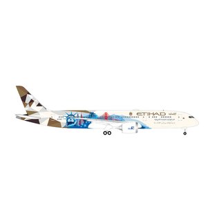 Herpa 534543 Boeing B787-9 Dreamliner, Etihad, Choose the USA  Mastab 1:500